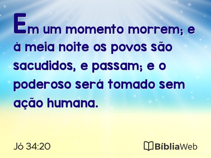 Jó 34:20 em imagem para compartilhar