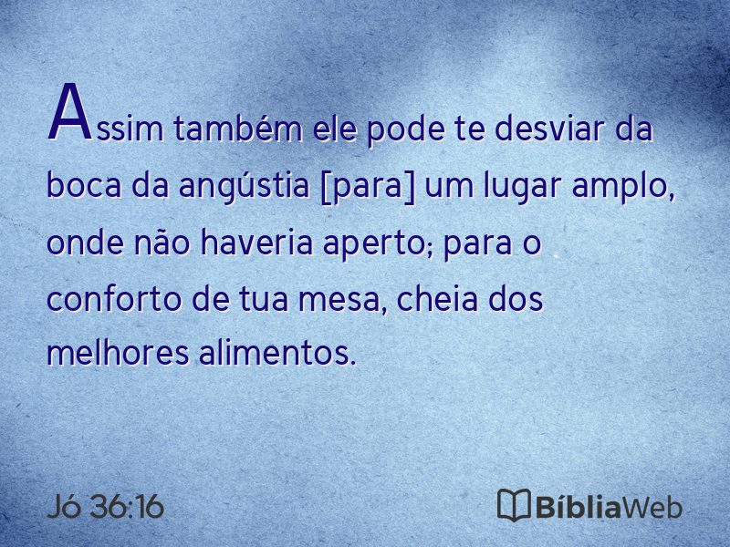 Jó 36:16 em imagem para compartilhar