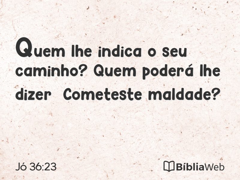 Jó 36:23 em imagem para compartilhar