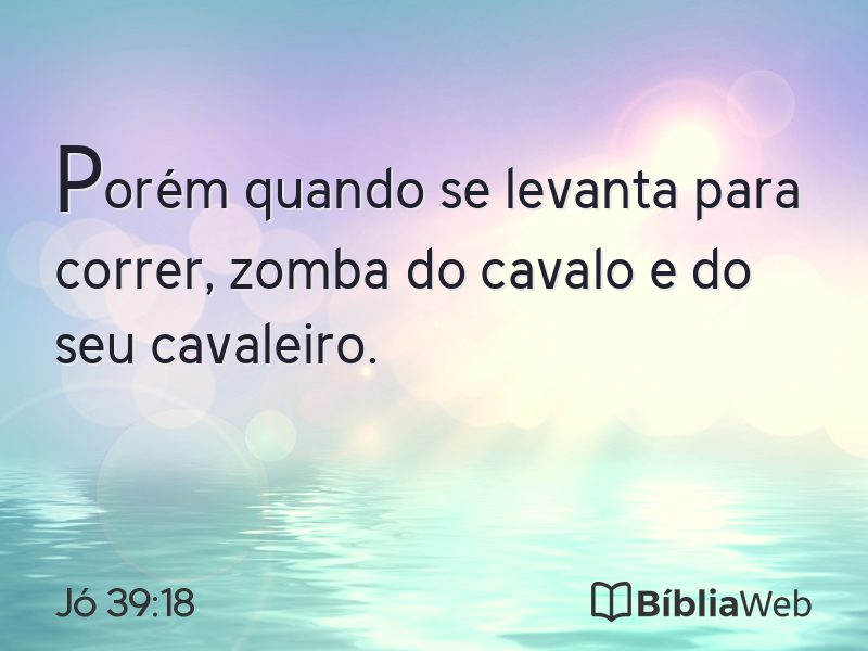 Jó 39:18 em imagem para compartilhar