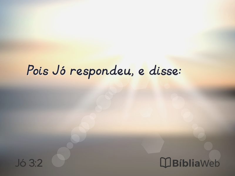 Jó 3:2 em imagem para compartilhar