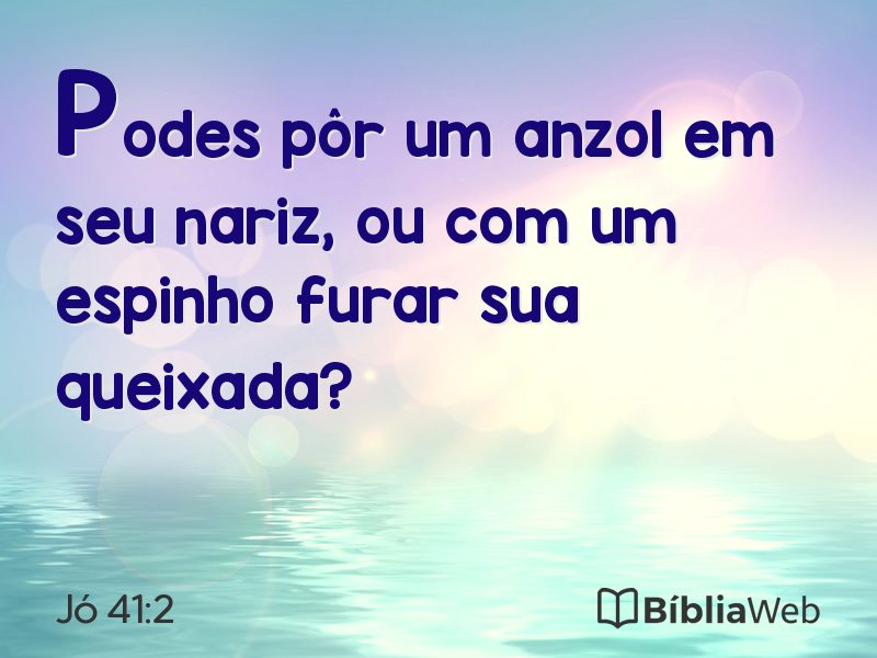 Jó 41:2 em imagem para compartilhar