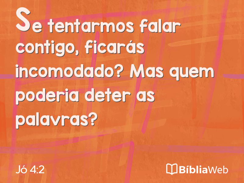 Jó 4:2 em imagem para compartilhar