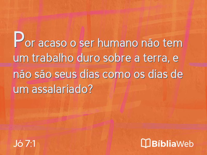 Jó 7:1 em imagem para compartilhar