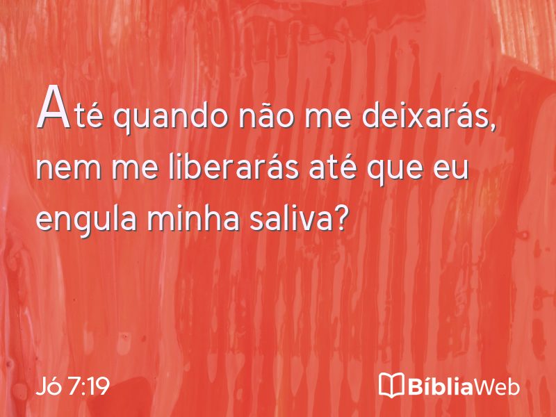 Jó 7:19 em imagem para compartilhar