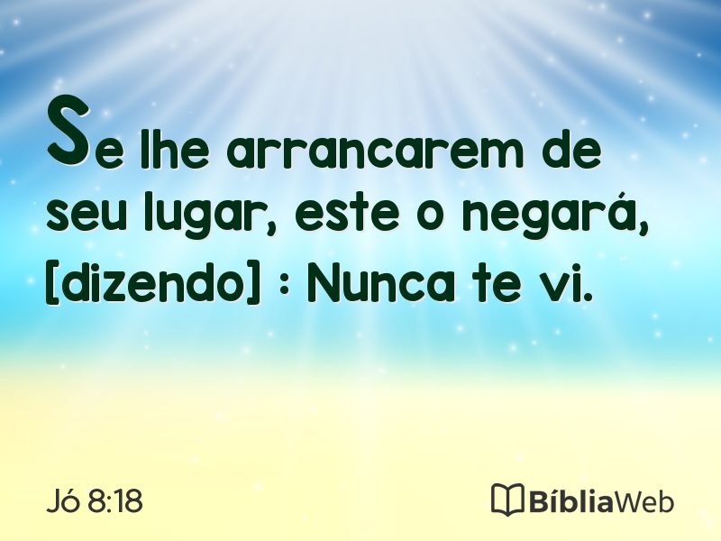 Jó 8:18 em imagem para compartilhar
