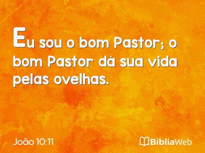 João 10:11 em imagem para compartilhar