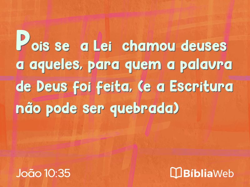 João 10:35 em imagem para compartilhar