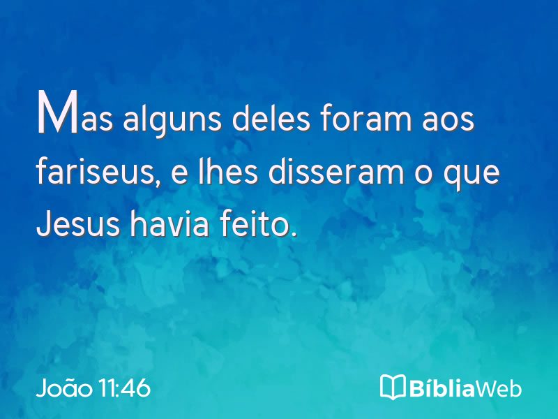 João 11:46 em imagem para compartilhar