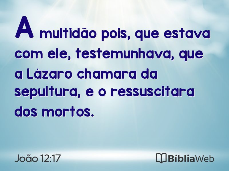 João 12:17 em imagem para compartilhar