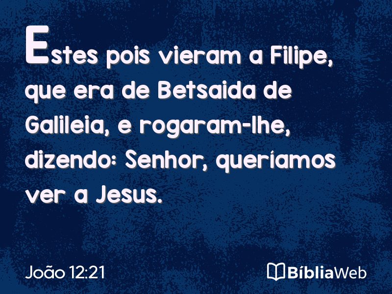 João 12:21 em imagem para compartilhar