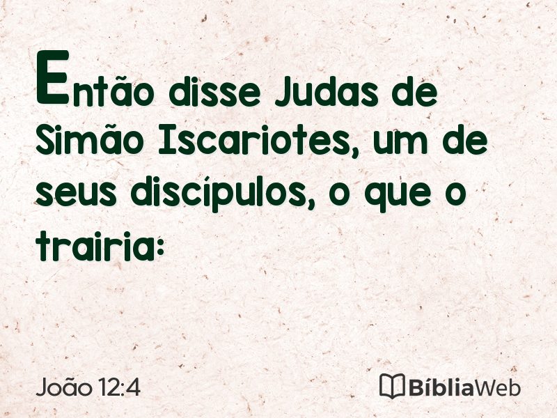 João 12:4 em imagem para compartilhar