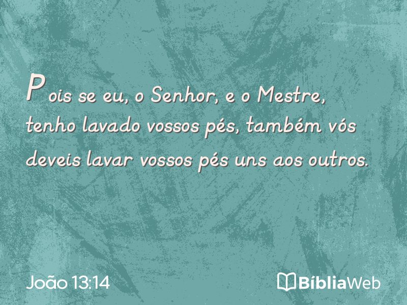 João 13:14 em imagem para compartilhar