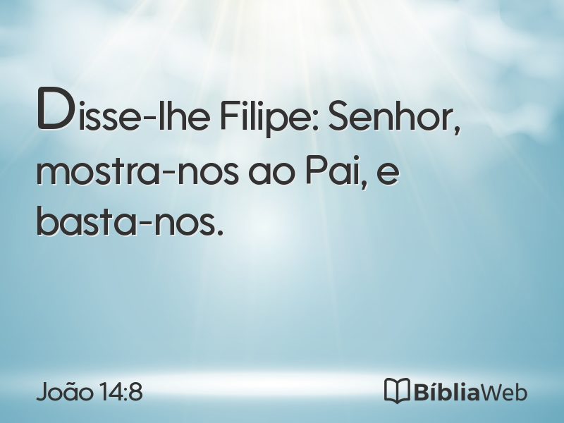 João 14:8 em imagem para compartilhar