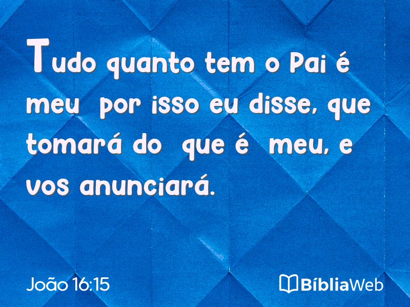 João 16:15 em imagem para compartilhar