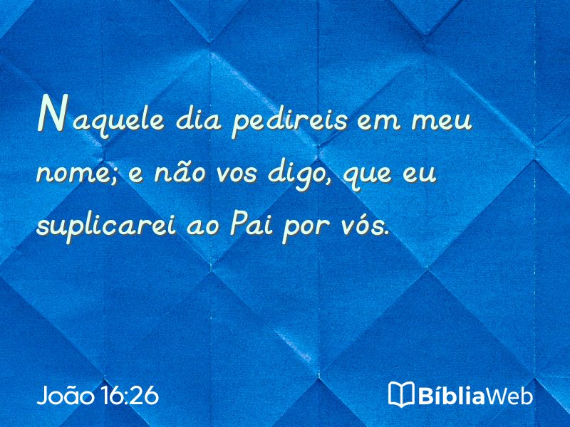 João 16:26 em imagem para compartilhar