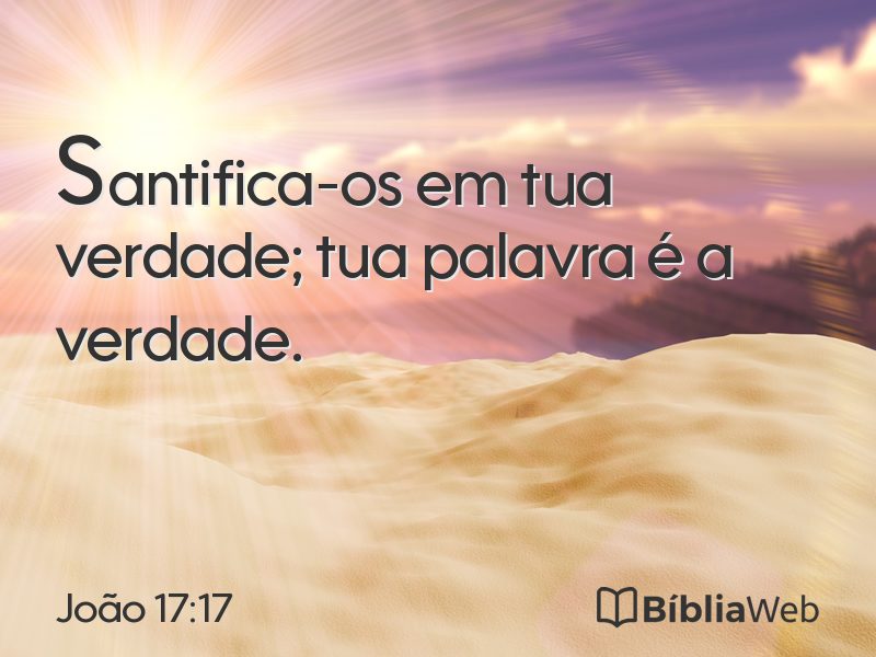 João 17:17 em imagem para compartilhar