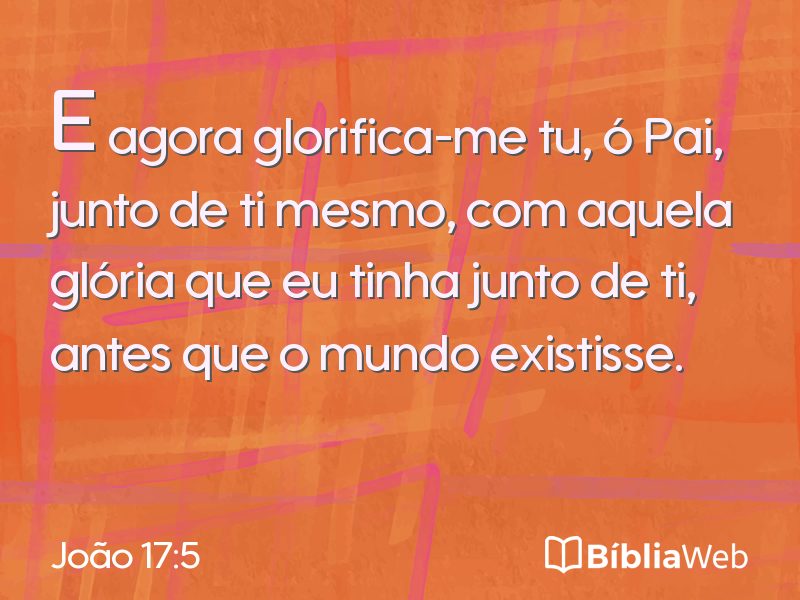 João 17:5 em imagem para compartilhar
