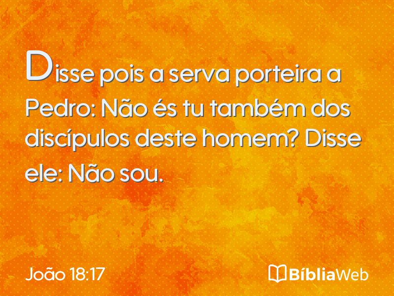 João 18:17 em imagem para compartilhar