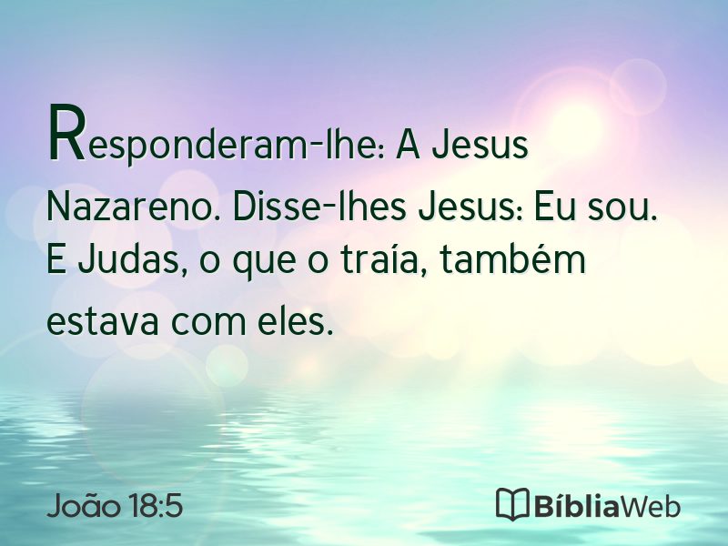 João 18:5 em imagem para compartilhar