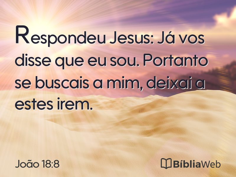 João 18:8 em imagem para compartilhar