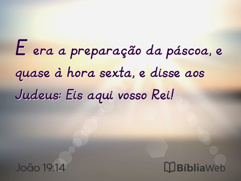 João 19:14 em imagem para compartilhar