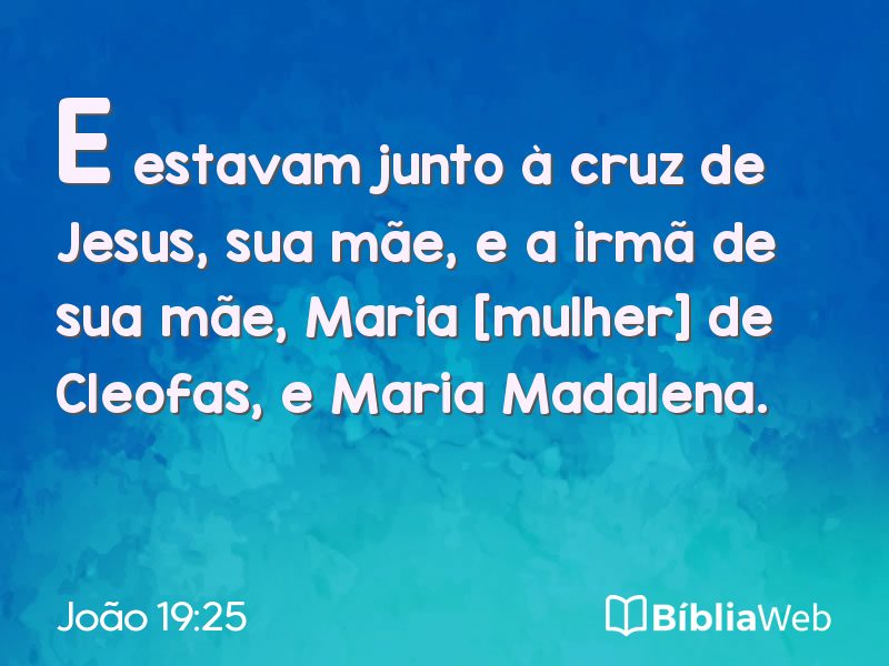 João 19:25 em imagem para compartilhar