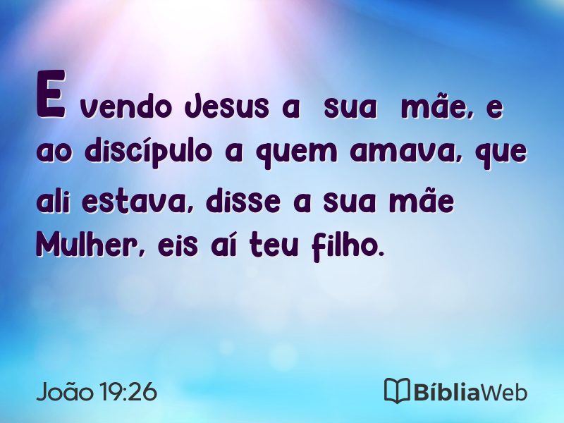 João 19:26 em imagem para compartilhar