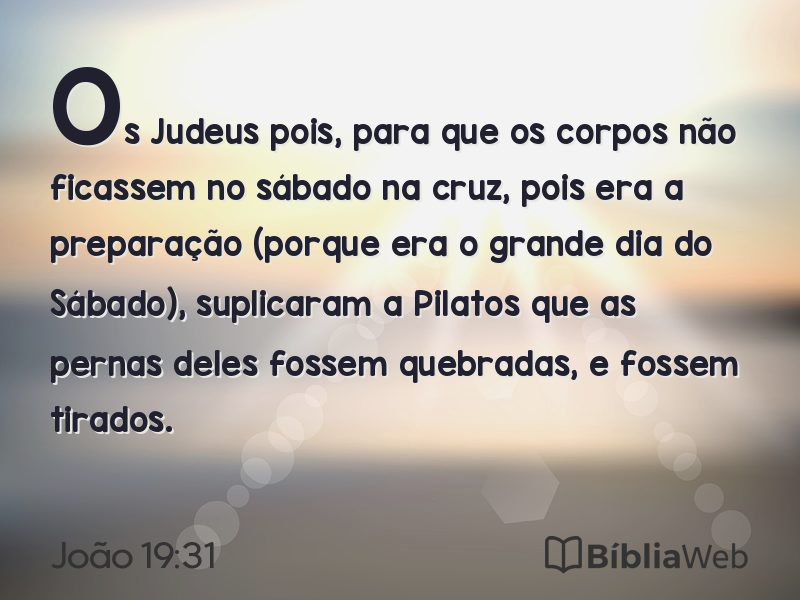 João 19:31 em imagem para compartilhar