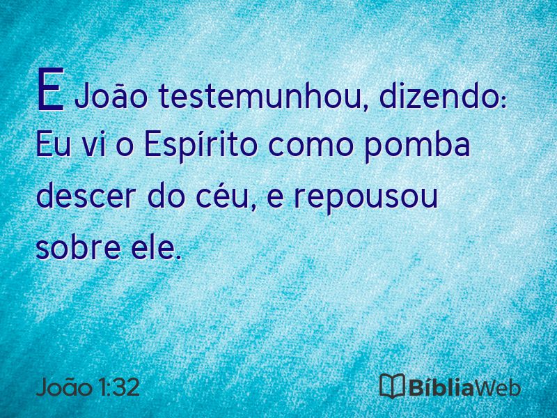 João 1:32 em imagem para compartilhar