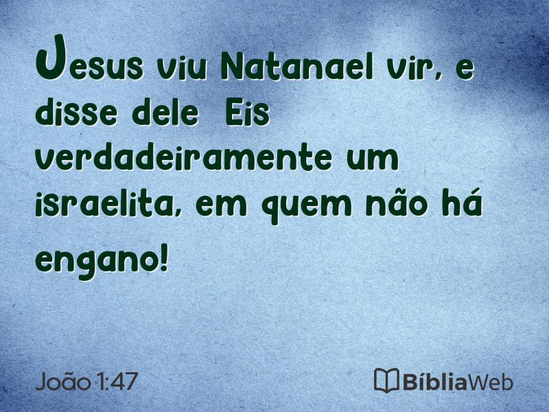 João 1:47 em imagem para compartilhar