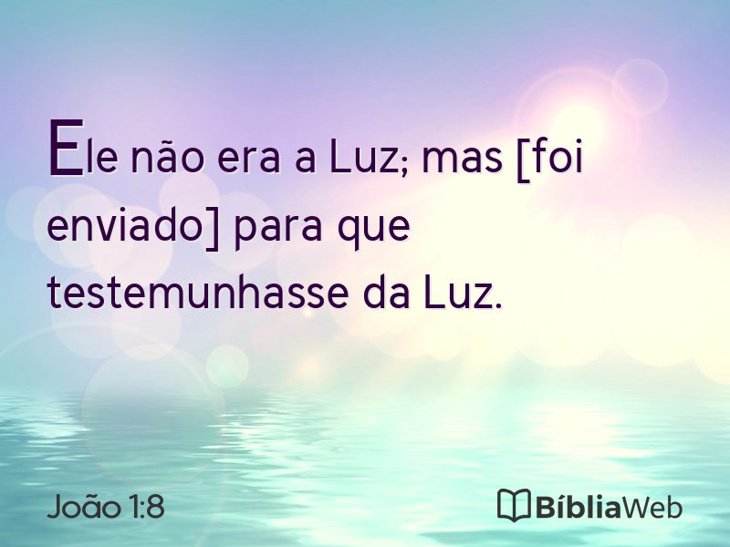 João 1:8 em imagem para compartilhar