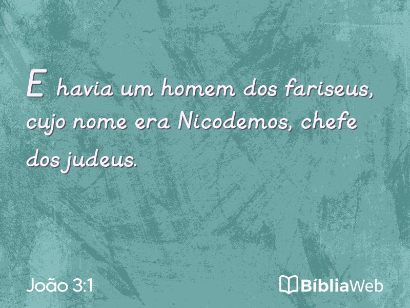João 3:1 em imagem para compartilhar