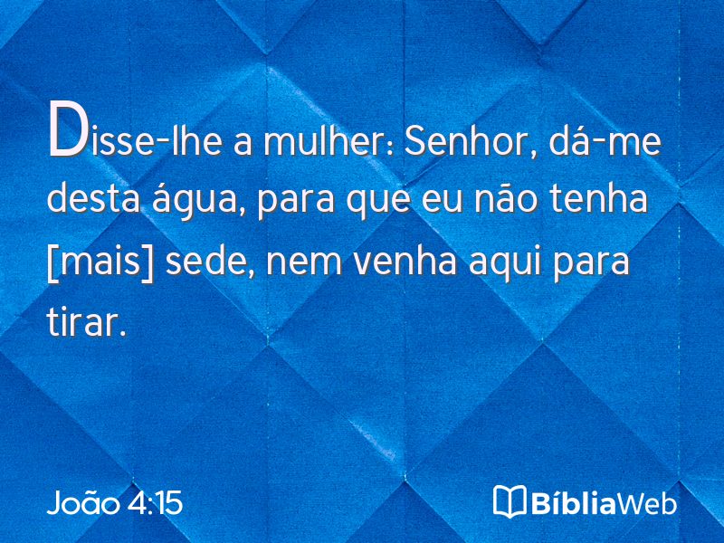 João 4:15 em imagem para compartilhar