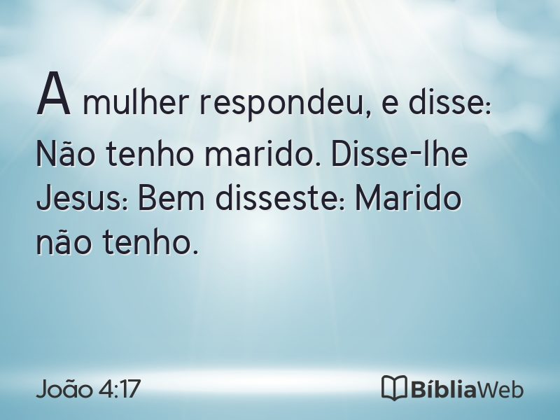 João 4:17 em imagem para compartilhar