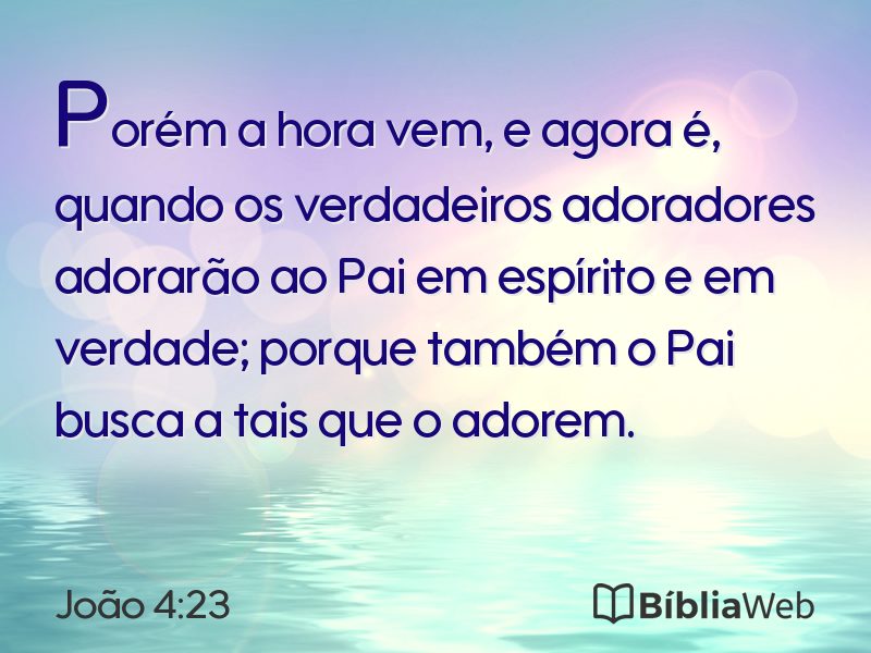 João 4:23 em imagem para compartilhar