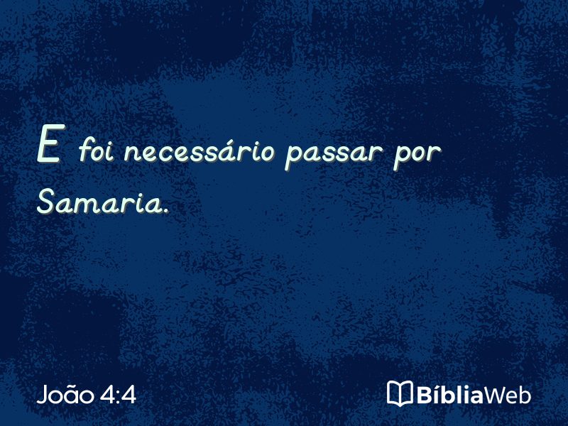 João 4:4 em imagem para compartilhar