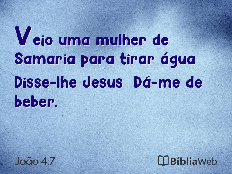 João 4:7 em imagem para compartilhar