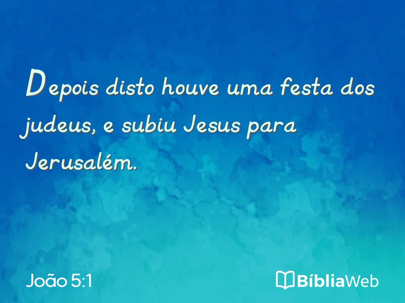 João 5:1 em imagem para compartilhar