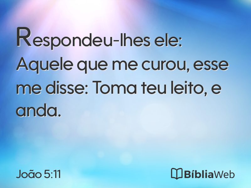 João 5:11 em imagem para compartilhar