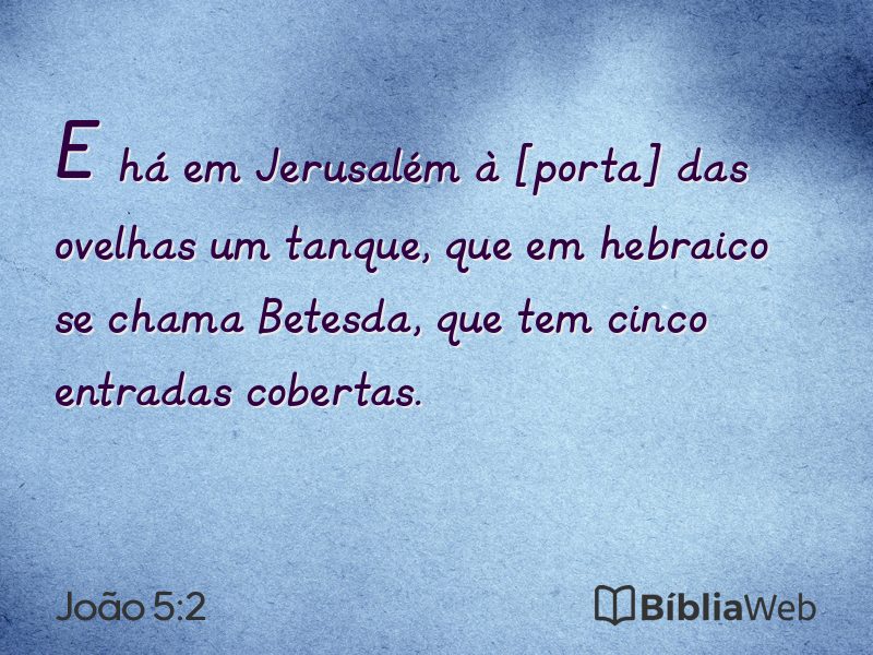 João 5:2 em imagem para compartilhar
