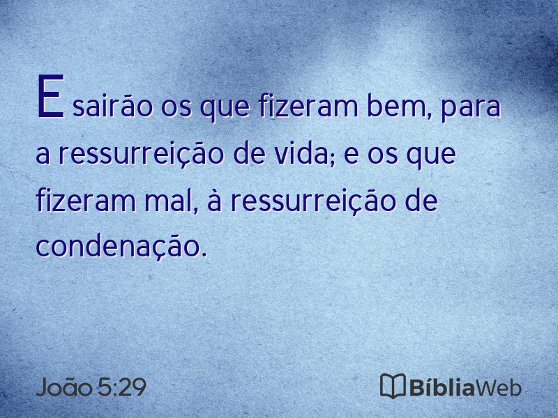 João 5:29 em imagem para compartilhar