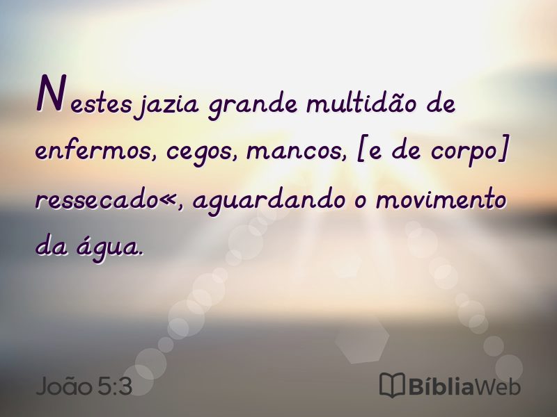 João 5:3 em imagem para compartilhar