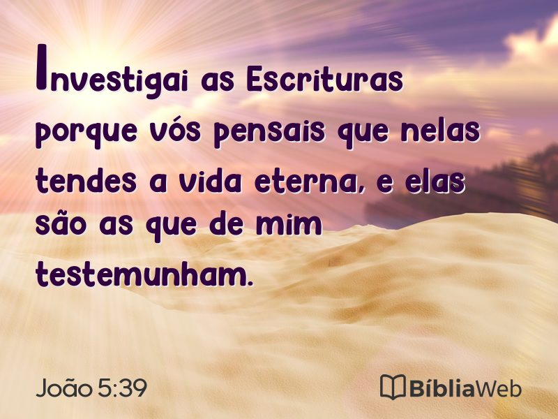 João 5:39 em imagem para compartilhar