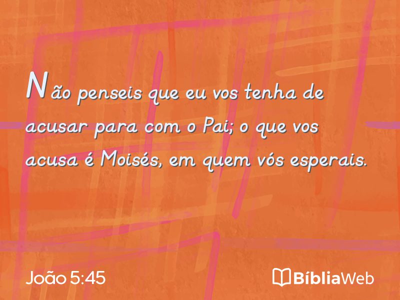 João 5:45 em imagem para compartilhar