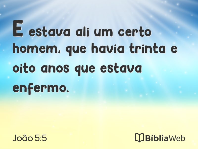 João 5:5 em imagem para compartilhar