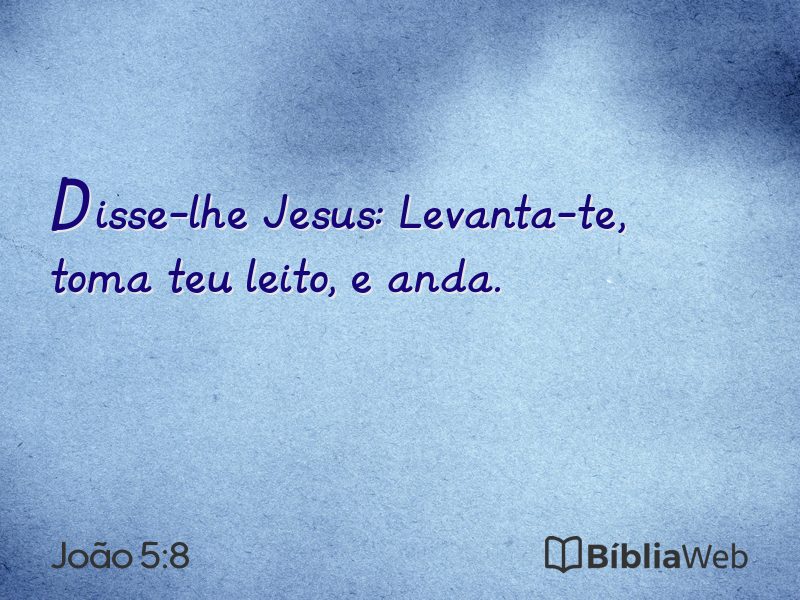 João 5:8 em imagem para compartilhar