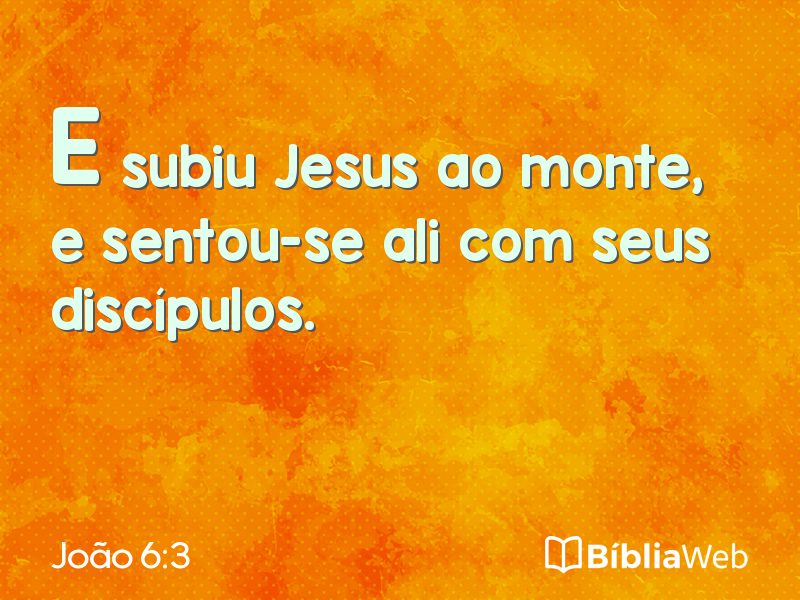 João 6:3 em imagem para compartilhar