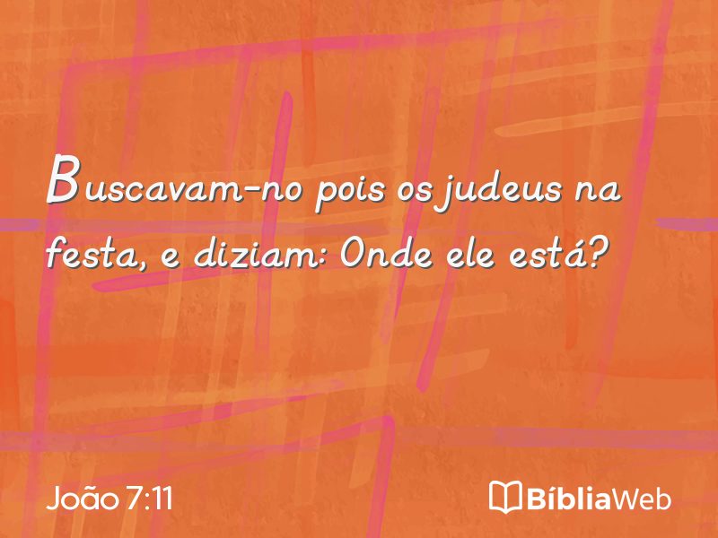 João 7:11 em imagem para compartilhar
