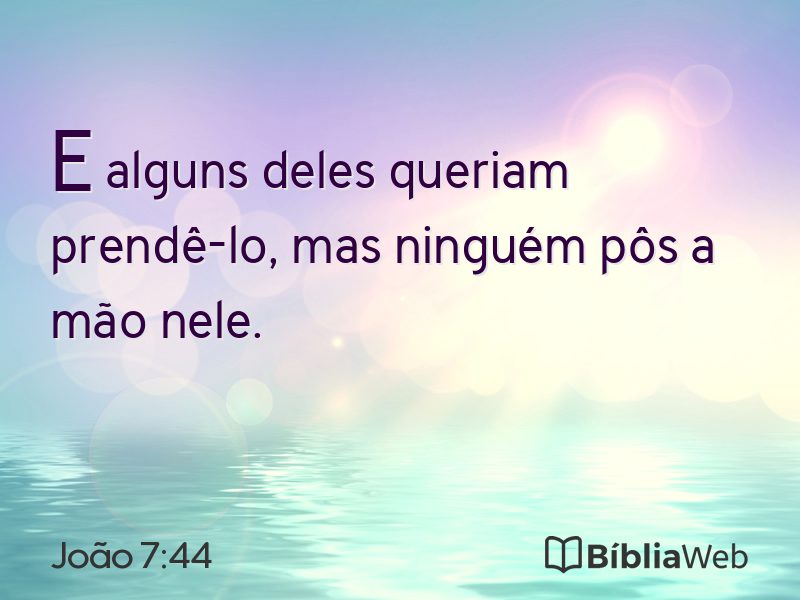 João 7:44 em imagem para compartilhar